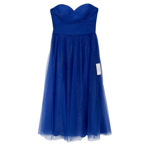 Jules & Cleo | Dresses | Jules Cleo Blue Strapless Prom Dress | Poshmark
